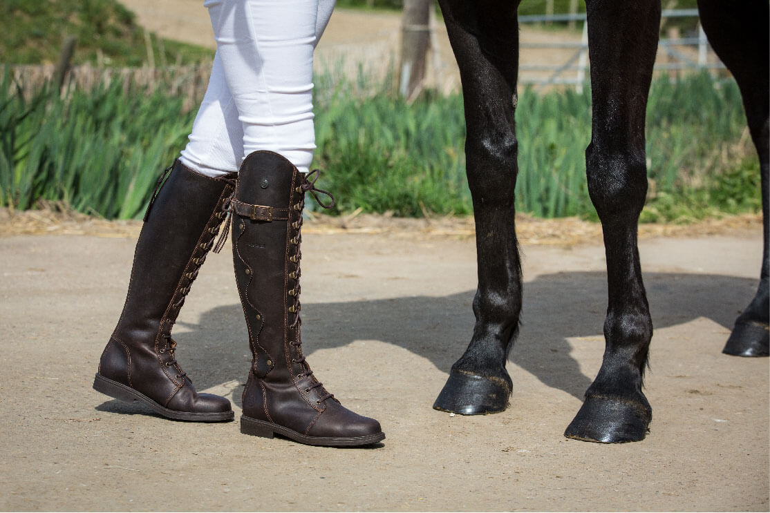 lace up equestrian boots