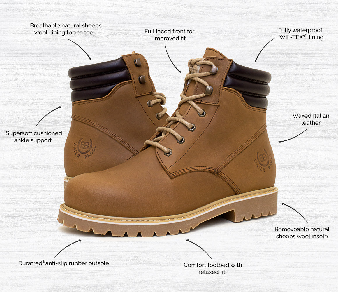 Rocky Winter Waterproof Boots Mocha Bareback Footwear