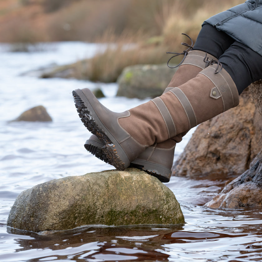 Waterproof wide fit clearance boots