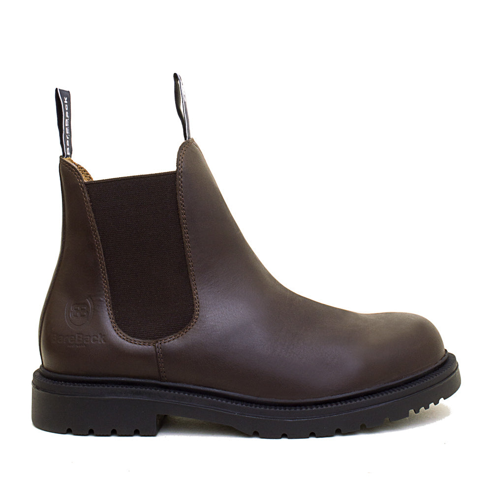 steel toe cap work boots brown