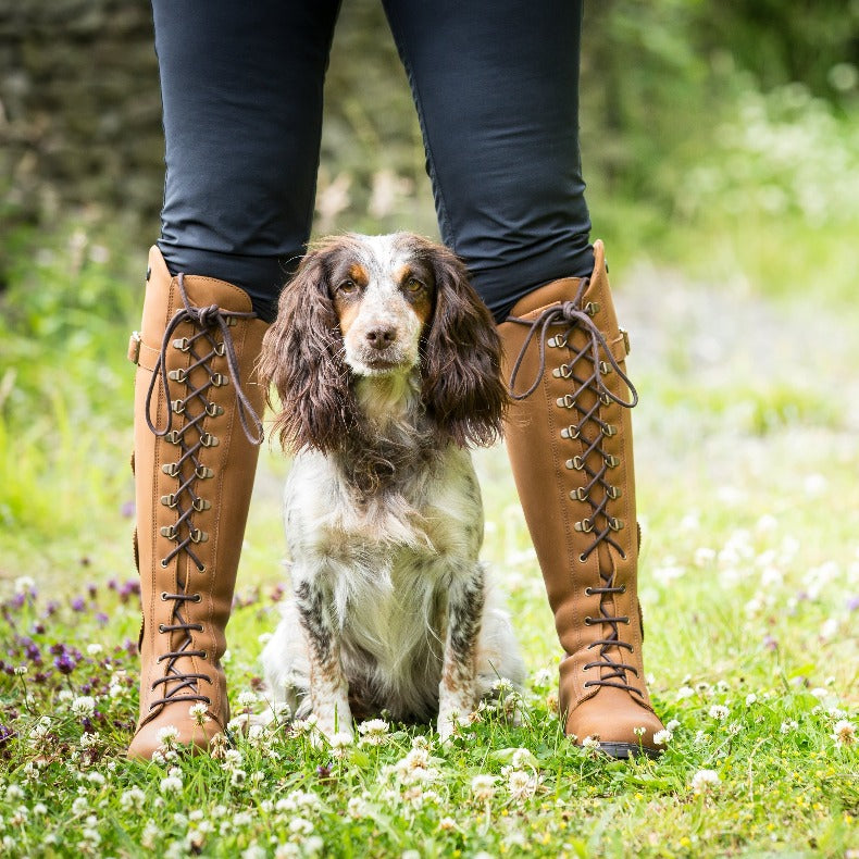 Lace up clearance tall boot