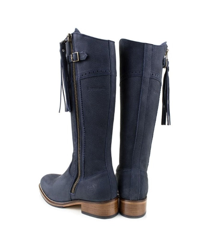 Navy blue clearance calf boots