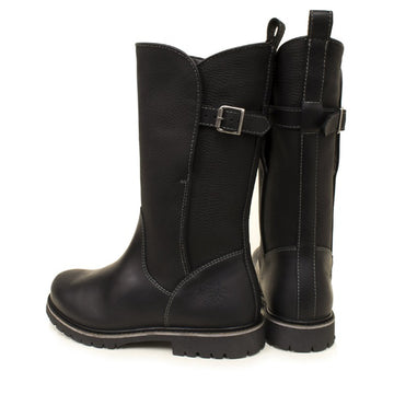 Quebec Pull On Waterproof Black Country Boots - Bareback Footwear