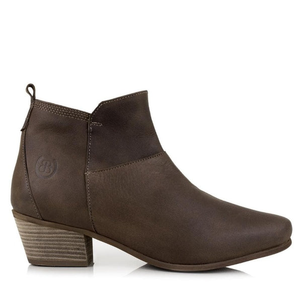 Roxy Heeled Boots Waxed Leather Bareback Footwear
